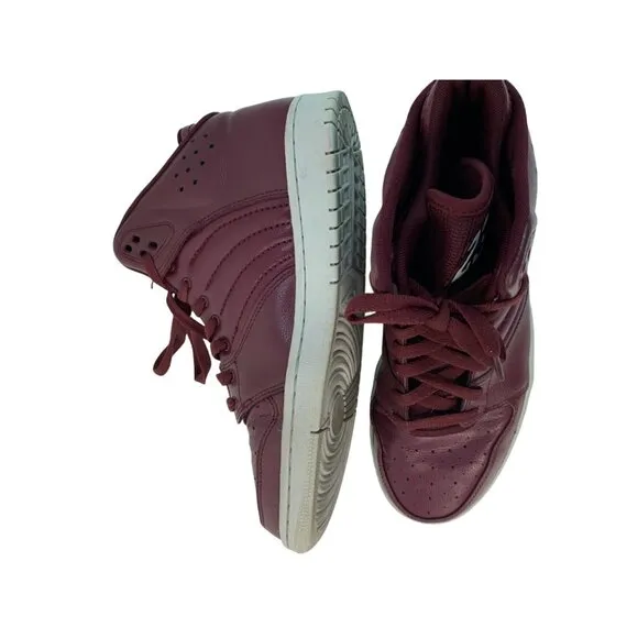 Nike Air Jordan  1 Flight 4  Maroon Sneakers Mens Size 9 US Athletic Shoes 7492