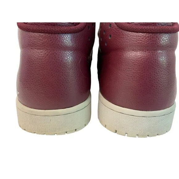 Nike Air Jordan  1 Flight 4  Maroon Sneakers Mens Size 9 US Athletic Shoes 7492