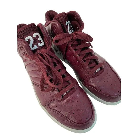 Nike Air Jordan  1 Flight 4  Maroon Sneakers Mens Size 9 US Athletic Shoes 7492