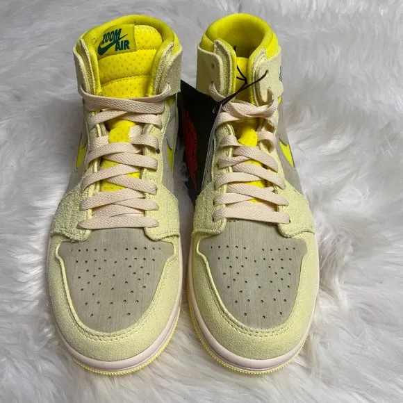 Nike Air Jordan 1 High Zoom Comfort 2 Womens Shoes Yellow DV1305-800 VNDS Size