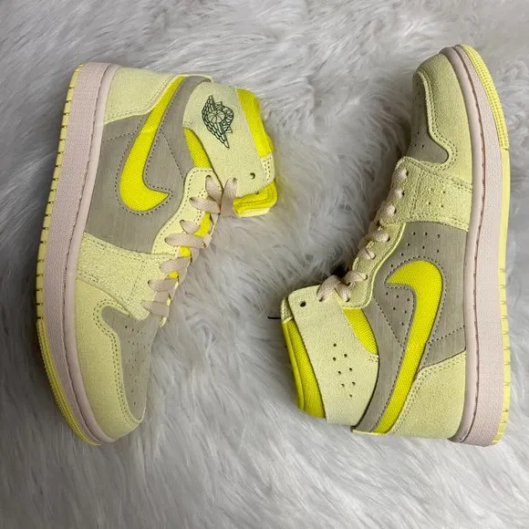 Nike Air Jordan 1 High Zoom Comfort 2 Womens Shoes Yellow DV1305-800 VNDS Size