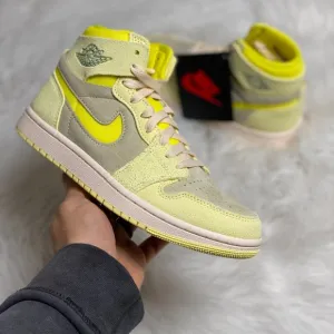Nike Air Jordan 1 High Zoom Comfort 2 Womens Shoes Yellow DV1305-800 VNDS Size