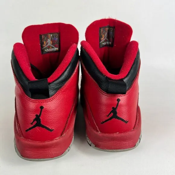 Nike Air Jordan 10 Retro Bulls Over Broadway Boys Red Sneakers 6.5 705179-601