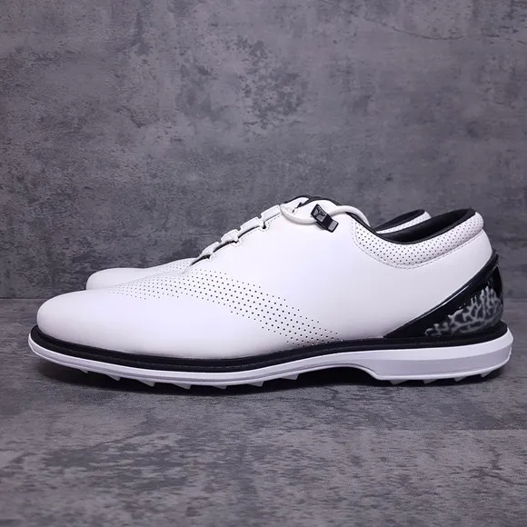 NIKE Air Jordan ADG 4 Golf Shoes Cleats Mens Size 14 White Black Cement Nby