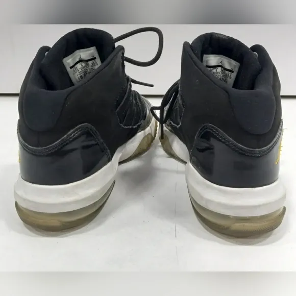 Nike Air Jordan Black &amp; Gold Sneakers Tennis Shoes Youth Size 4.5Y