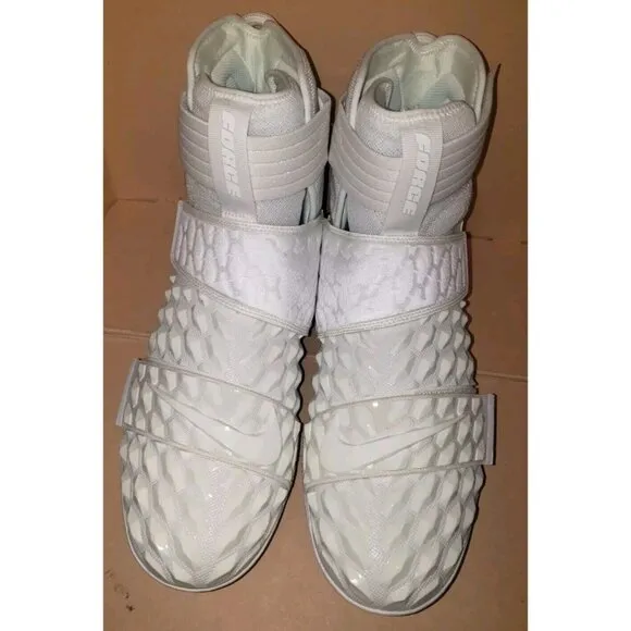 NIKE AIR JORDAN FORCE SAVAGE ELITE 2 FOOTBALL CLEATS WHITE MEN'S SIZE 16 NEW