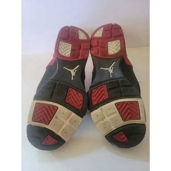 Nike Air Jordan Roy Jones Jr Retro 2004 Men's Black And Red Boxing Shoes Size 6Y