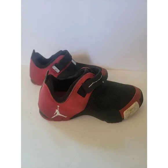 Nike Air Jordan Roy Jones Jr Retro 2004 Men's Black And Red Boxing Shoes Size 6Y