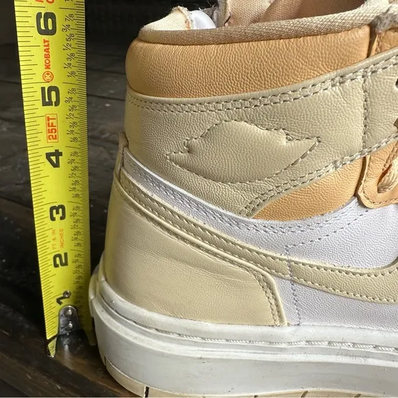 NIKE Air Jordan Sneakers Shoes Elevate High Platform High Top Peach Size 6
