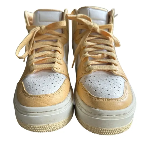 NIKE Air Jordan Sneakers Shoes Elevate High Platform High Top Peach Size 6