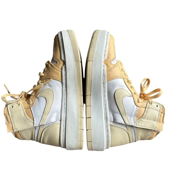NIKE Air Jordan Sneakers Shoes Elevate High Platform High Top Peach Size 6