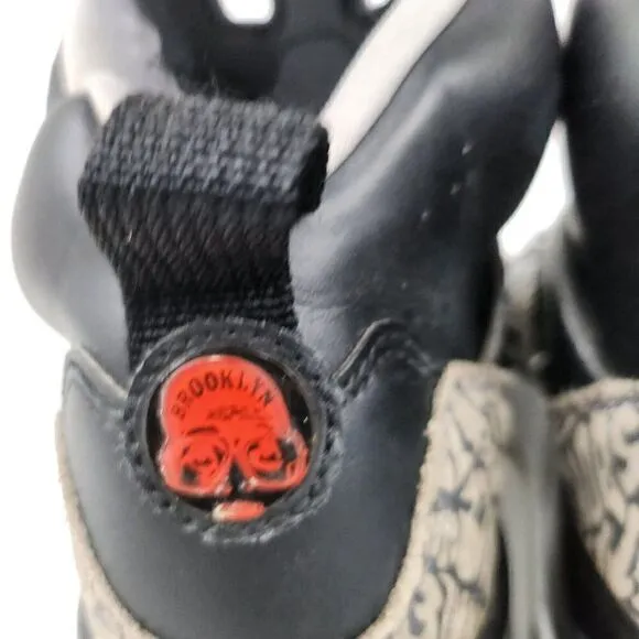 Nike Air Jordan Spizike Black Cement Gray Brooklyn Boys High Top Sneakers 6Y