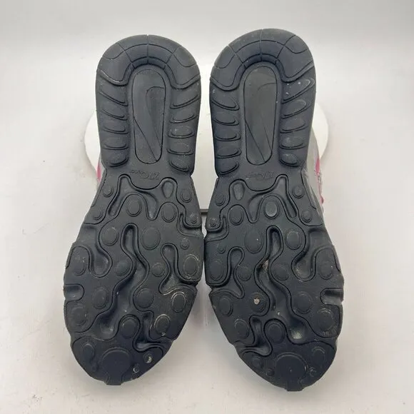 Nike Air Max 270 React Men Size 10.5 CT3135 001 Black Grey Red Training Shoes
