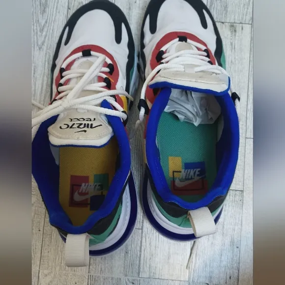 Nike Air Max 270 React Multicolor Sneakers Size 7