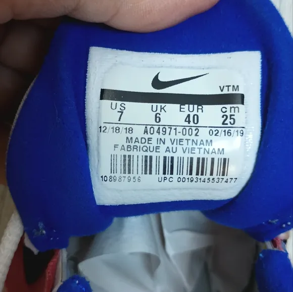 Nike Air Max 270 React Multicolor Sneakers Size 7