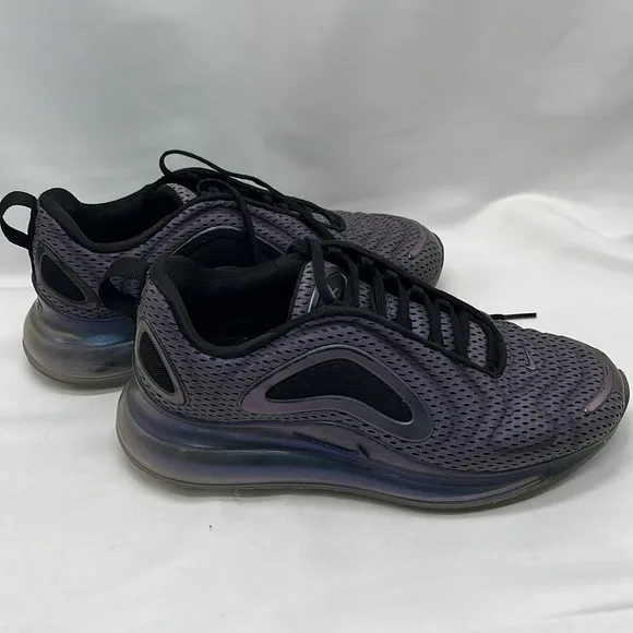 Nike Air Max 720 Black &amp; Purple 5Y Tennis Shoes Sneakers