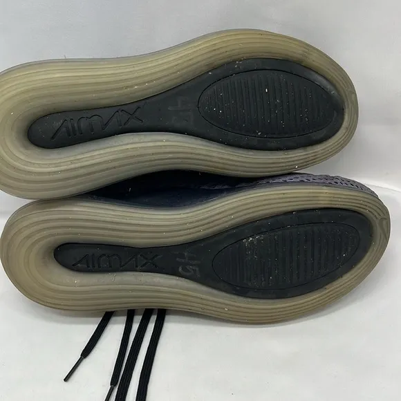 Nike Air Max 720 Black &amp; Purple 5Y Tennis Shoes Sneakers