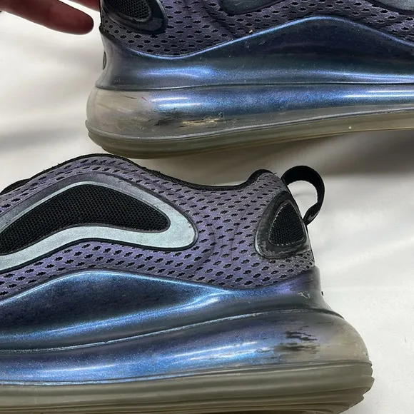 Nike Air Max 720 Black &amp; Purple 5Y Tennis Shoes Sneakers