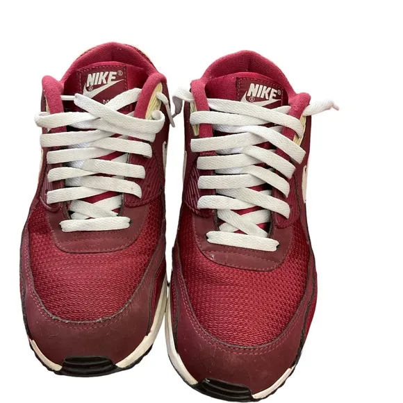 Nike Air Max 90 Essentials Sneakers | Size 10 | 537384-605 | Burgundy