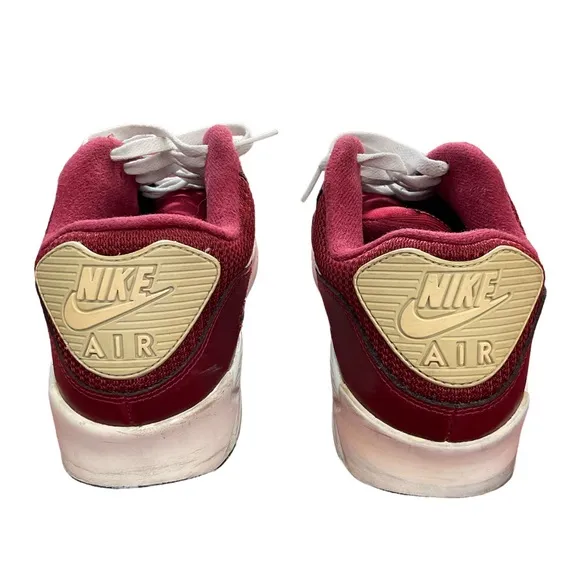 Nike Air Max 90 Essentials Sneakers | Size 10 | 537384-605 | Burgundy