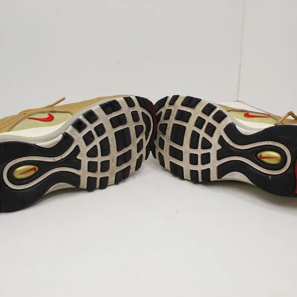 Nike Air Max 97 Gold Metallic Youth Tennis Shoes