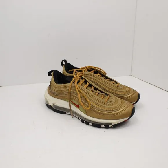 Nike Air Max 97 Gold Metallic Youth Tennis Shoes
