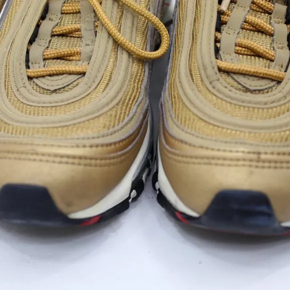 Nike Air Max 97 Gold Metallic Youth Tennis Shoes