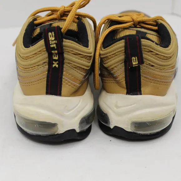 Nike Air Max 97 Gold Metallic Youth Tennis Shoes
