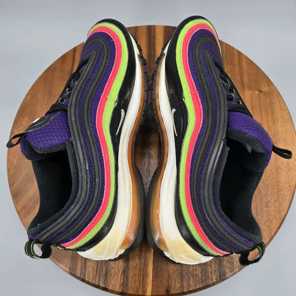 Nike Air Max 97 Joker Shoes Men's 8 Purple Black Low Top Athletic Sneakers