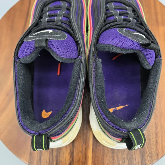 Nike Air Max 97 Joker Shoes Men's 8 Purple Black Low Top Athletic Sneakers
