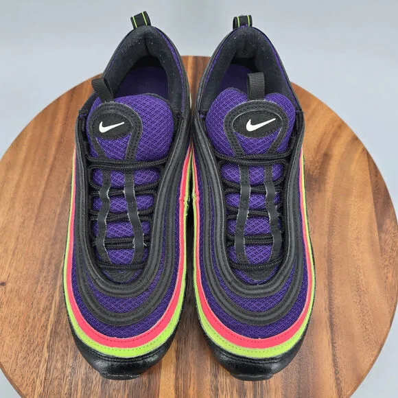 Nike Air Max 97 Joker Shoes Men's 8 Purple Black Low Top Athletic Sneakers