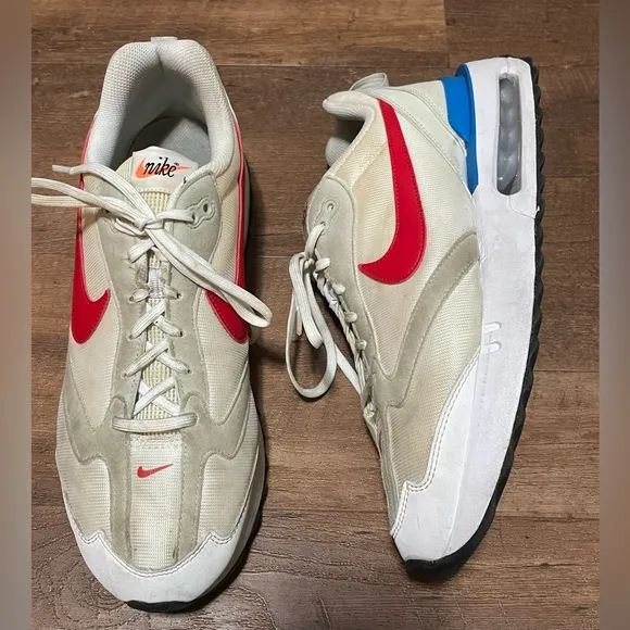 Nike Air Max Dawn red white blue sneaker tennis shoes mens size 12