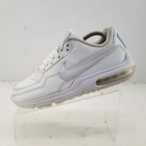 Nike Air Max LTD 3 Men Size 9 687977-111 Triple White Training Athletic Shoes