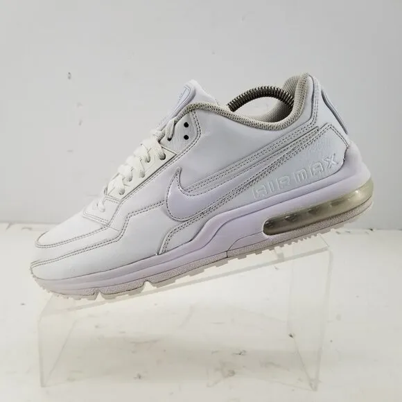 Nike Air Max LTD 3 Men Size 9 687977-111 Triple White Training Athletic Shoes