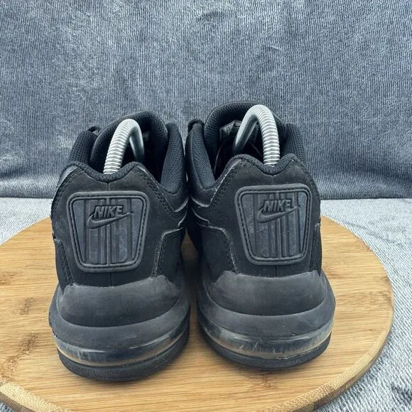 Nike Air Max LTD Shoes Mens Size 8.5 Triple Black Basketball Training Sneakers