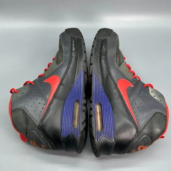 Nike Air Max Mens 9 Vintage Black Red Athletic Running Sneakers Lace-Up High Top