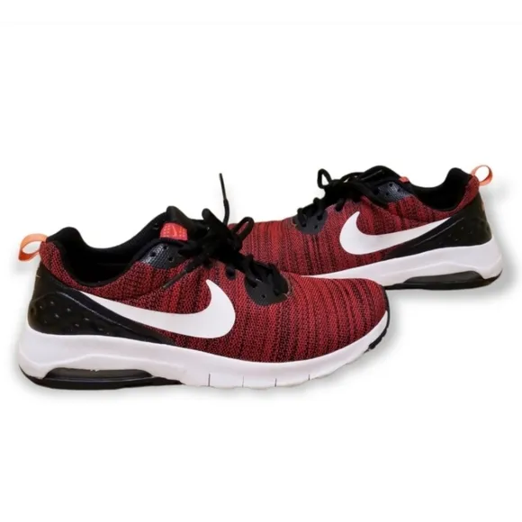 Nike Air Max Motion Training Shoe Low Red and Black Unisex Children's Size 7Y