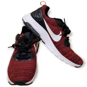 Nike Air Max Motion Training Shoe Low Red and Black Unisex Children's Size 7Y