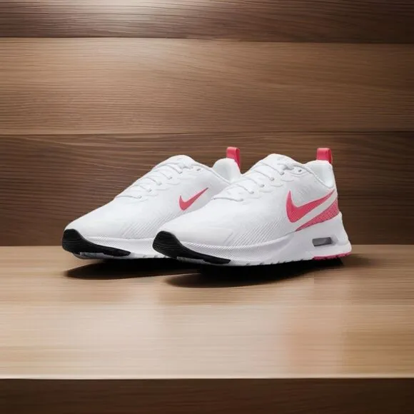 Nike Air Max Nuaxis Shoes Sneakers White Red Pink Womens Size 9.5 HF1233-100
