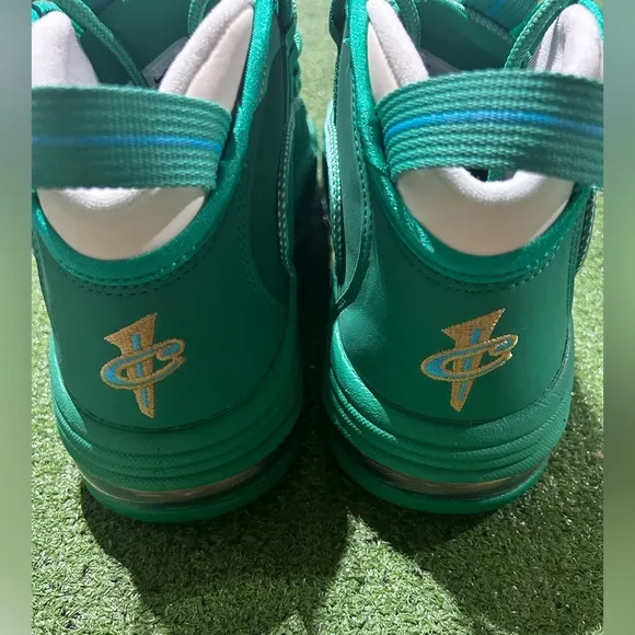 Nike Air Max Penny 1 Stadium Green Metallic Gold White sz 10 Men's DS No Lid