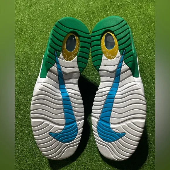 Nike Air Max Penny 1 Stadium Green Metallic Gold White sz 10 Men's DS No Lid