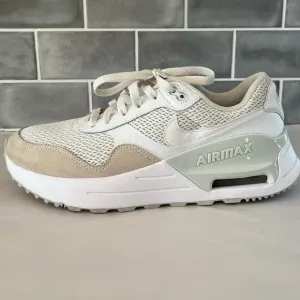 Nike Air Max System White Platinum Cream Mens 8.5 Running Shoes Sneakers