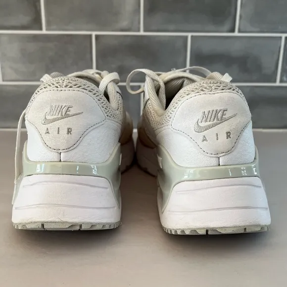 Nike Air Max System White Platinum Cream Mens 8.5 Running Shoes Sneakers