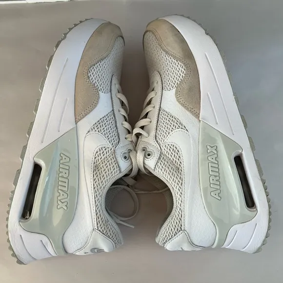 Nike Air Max System White Platinum Cream Mens 8.5 Running Shoes Sneakers