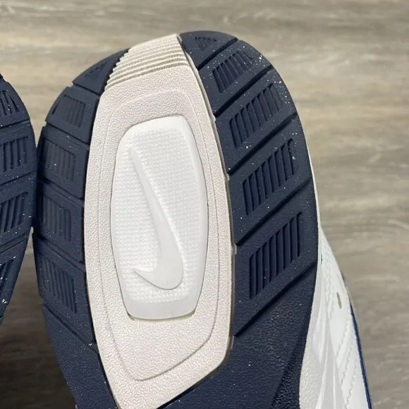 Nike Air Monarch IV 416355-102 White Silver Navy Men Size 10 D