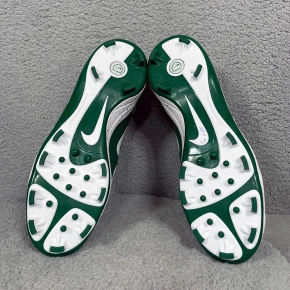 Nike Air MVP Baseball Mens Size 16 Baseball Cleats Shoes Green White