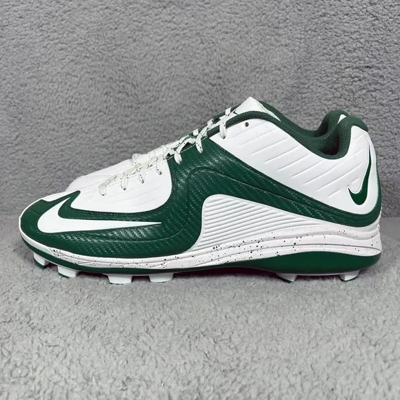 Nike Air MVP Baseball Mens Size 16 Baseball Cleats Shoes Green White