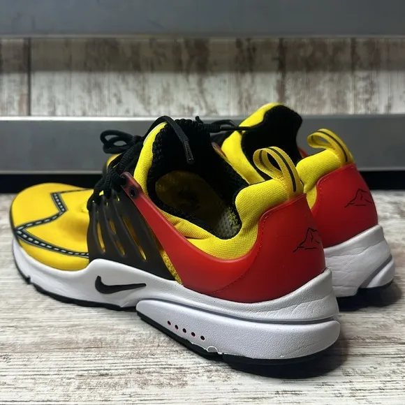 Nike Air Presto “Road Race” Athletic Shoes Speed Yellow Black Red White Sz 12