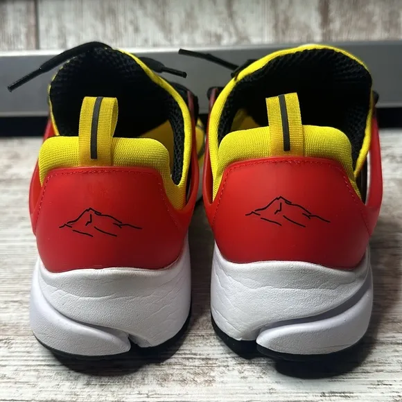 Nike Air Presto “Road Race” Athletic Shoes Speed Yellow Black Red White Sz 12