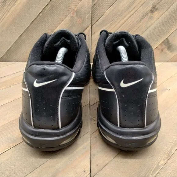 Nike Air Rival 2.5 Golf Shoes Mens Size 12 Black White Air Outdoor Sports Cleats